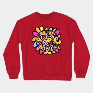 Superflatism in Color Crewneck Sweatshirt